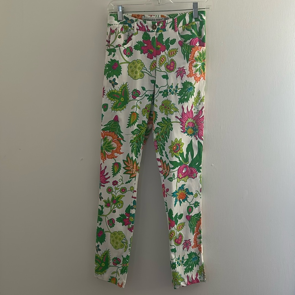 Gretchen Scott Gripe Less Jeans Wonderland Brights Sz XS/S